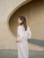 Rosa blouses beige - Afbeelding 2