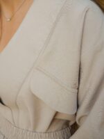 Rosa blouses beige - Afbeelding 8