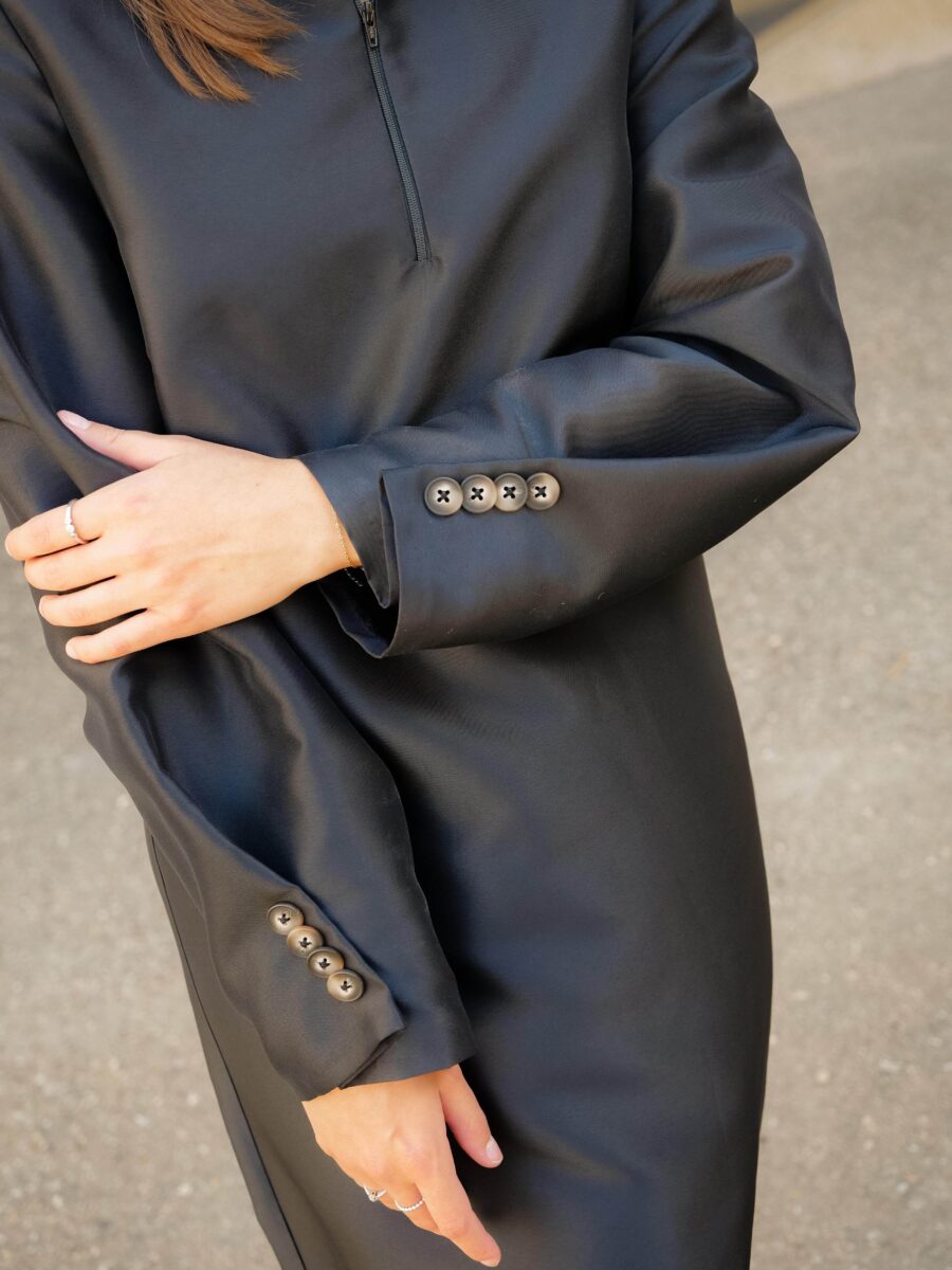 ROMEE satijnen aline jurk - Afbeelding 5