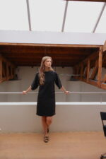 Roza jurk met studs zwart - Afbeelding 3