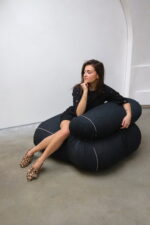 Roza jurk met studs zwart - Afbeelding 4