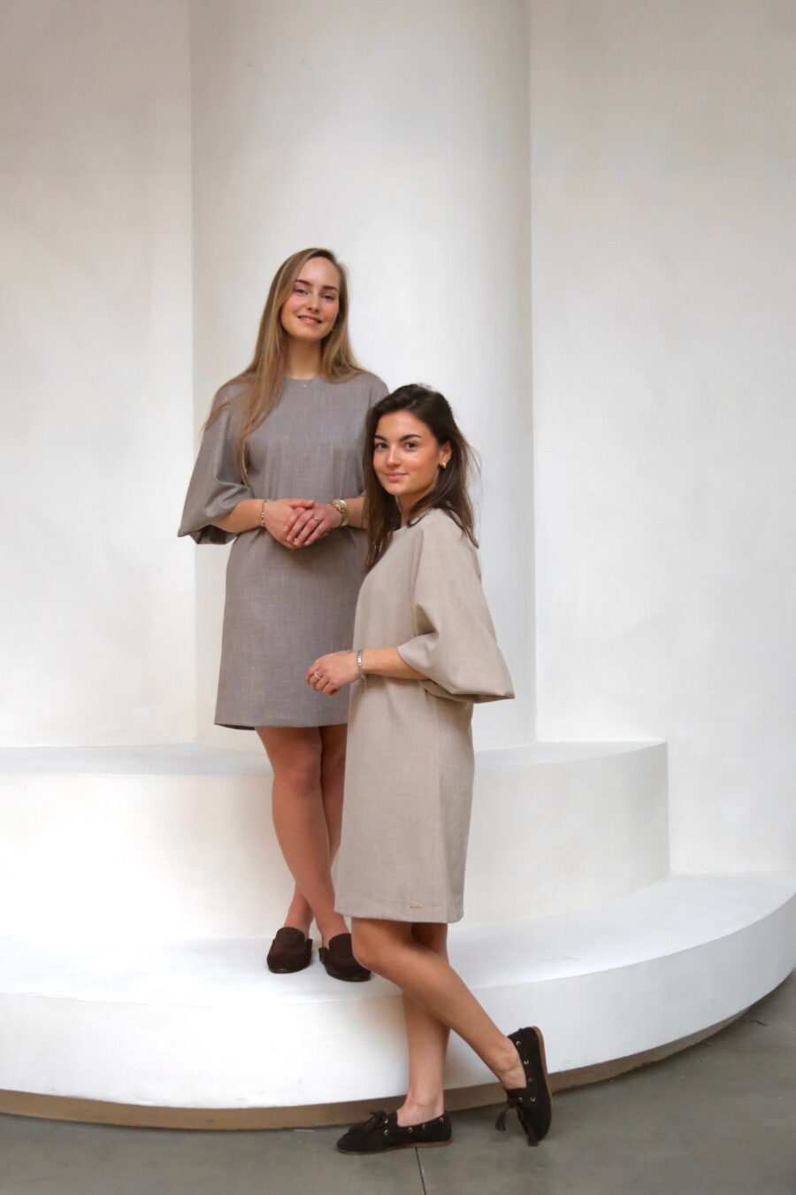 Romy jurk beige - Afbeelding 3