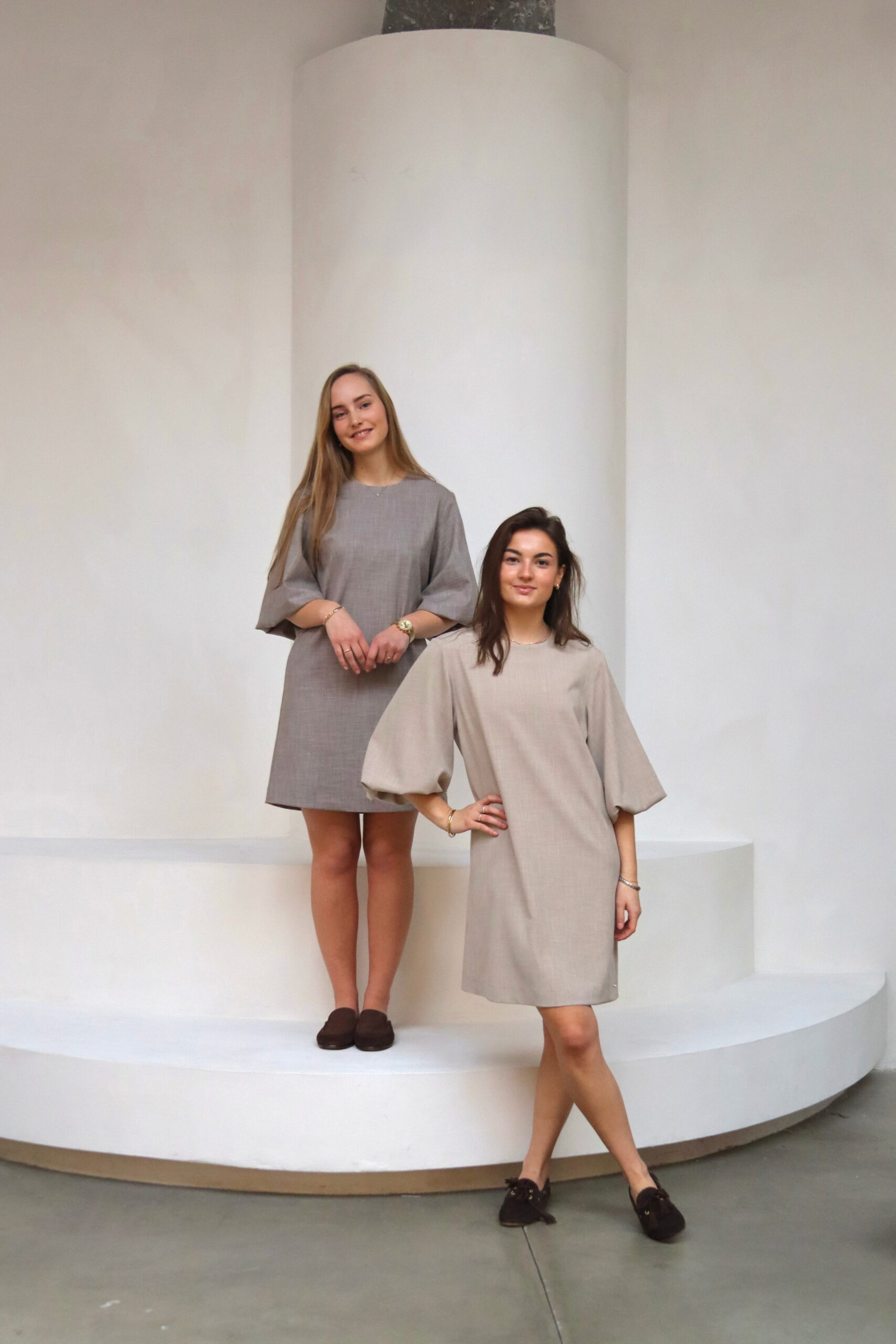 image00071 Romy jurk beige - Afbeelding 1